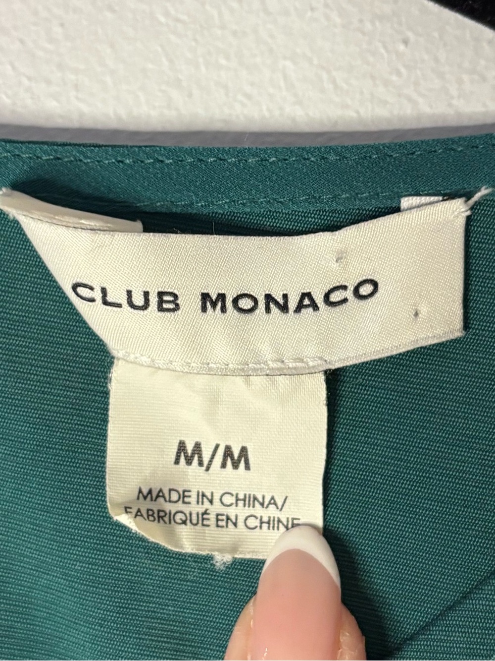 Club Monaco Teal Side-Tie Cap Sleeve Top - Picture 3 of 5